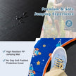 36 Inch Mini Trampoline with Colorful LED Lights and Bluetooth Speaker-Blue