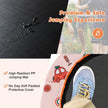 36 Inch Mini Trampoline with Colorful LED Lights and Bluetooth Speaker-Orange