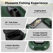 Inflatable Fishing Float Tube for Angling with Fish Ruler and Angling Base