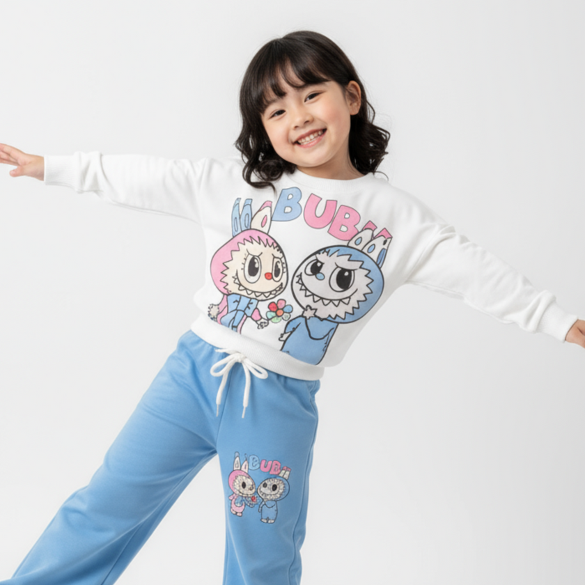 La-Bu-Bu Friends Girls Casual Set