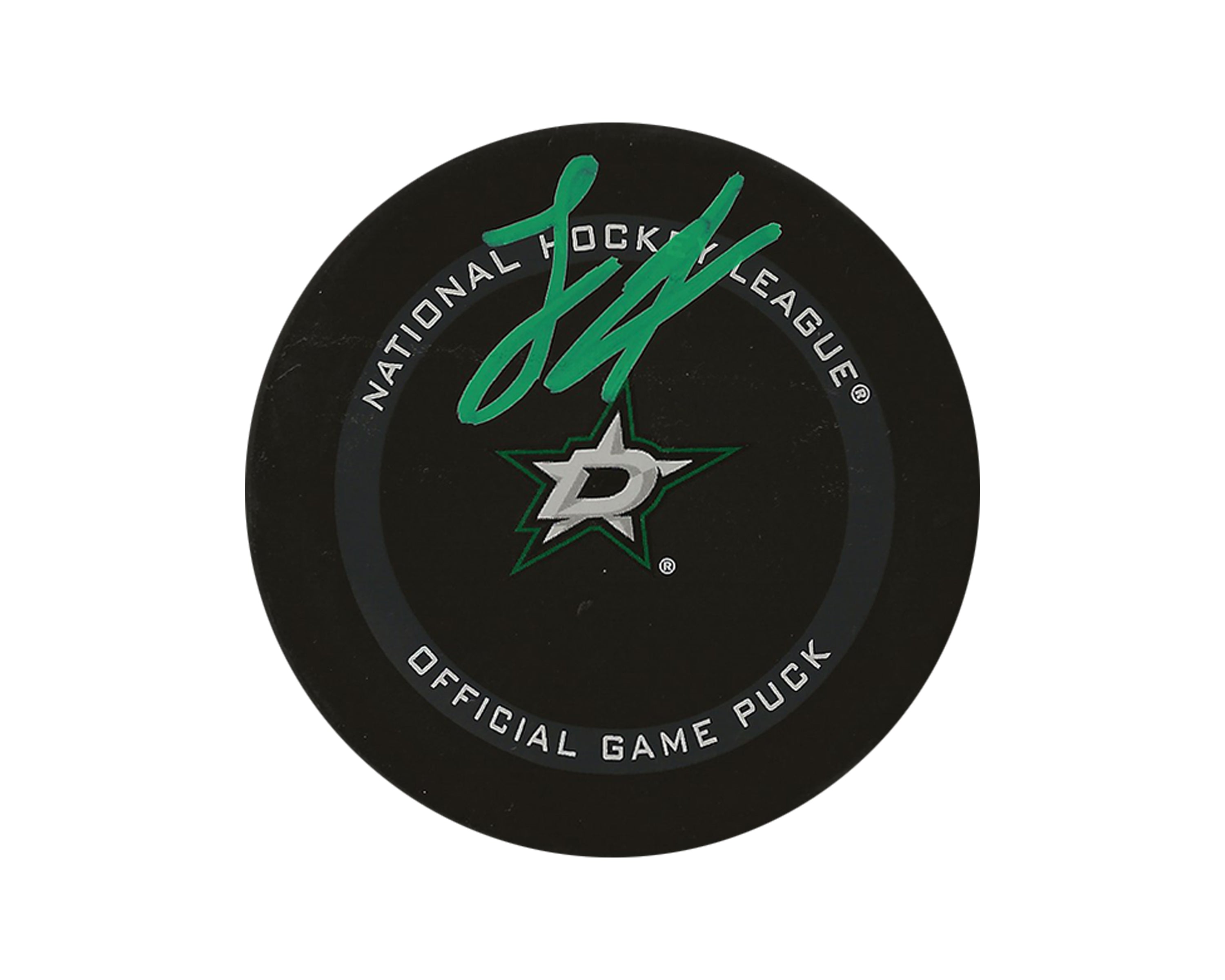 Logan Stankoven Autographed Dallas Stars Official Game Puck