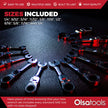 120 Tooth Stubby Ratcheting Wrench Set