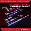 Wobble Socket Extension Set (9pc) | 1/2, 3/8, 1/4