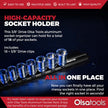 Aluminum Socket Organizer Rails with Locking End Caps