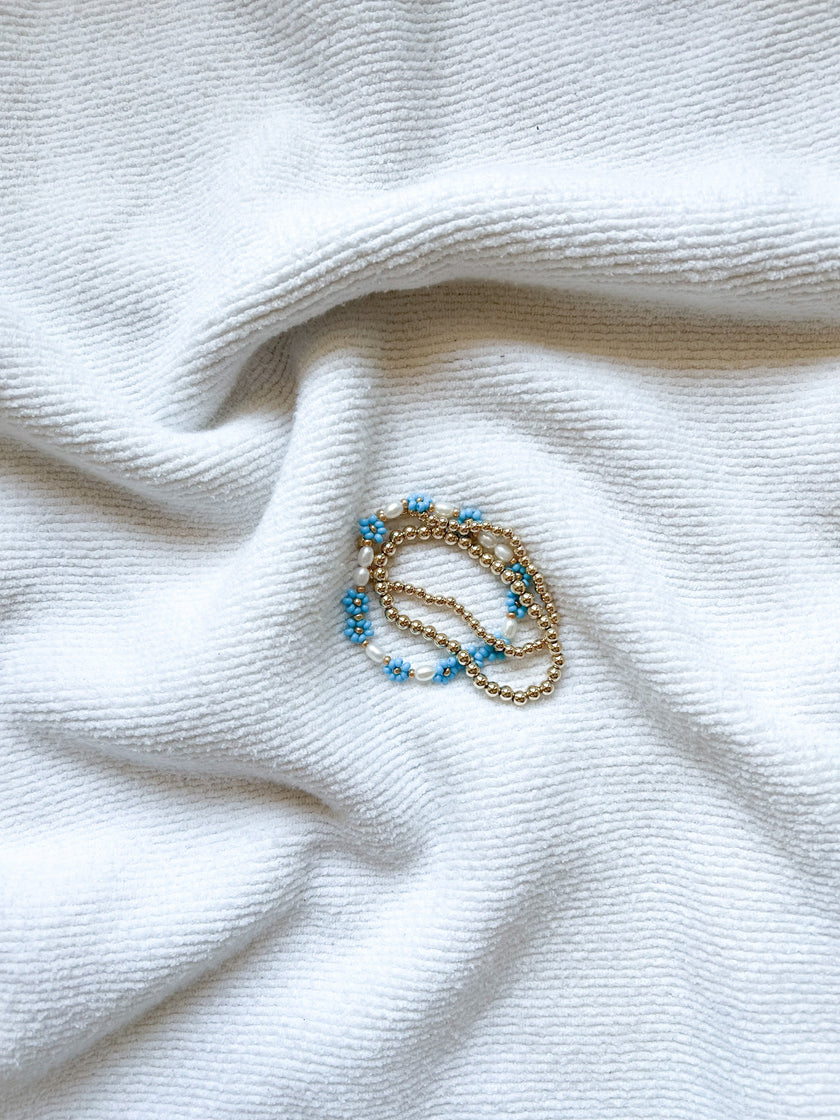 4MM 14K Yellow Gold Filled Layering Bracelet