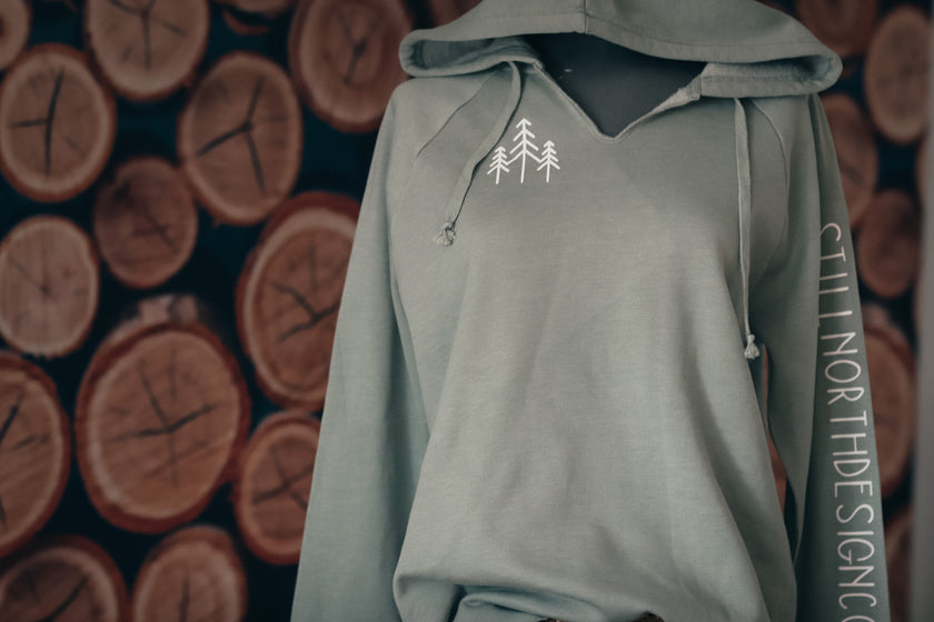 CALIFORNIA COAST V NECK HOODIE