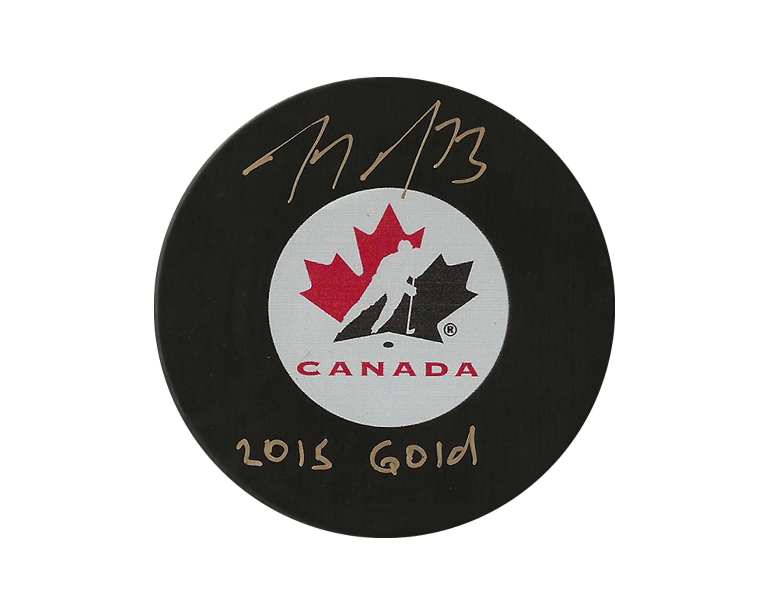 Tyler Toffoli Autographed Team Canada Autograph Model Puck Inscribed 