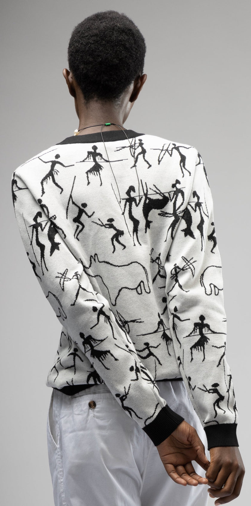 Cave Painting Knitted Sweater