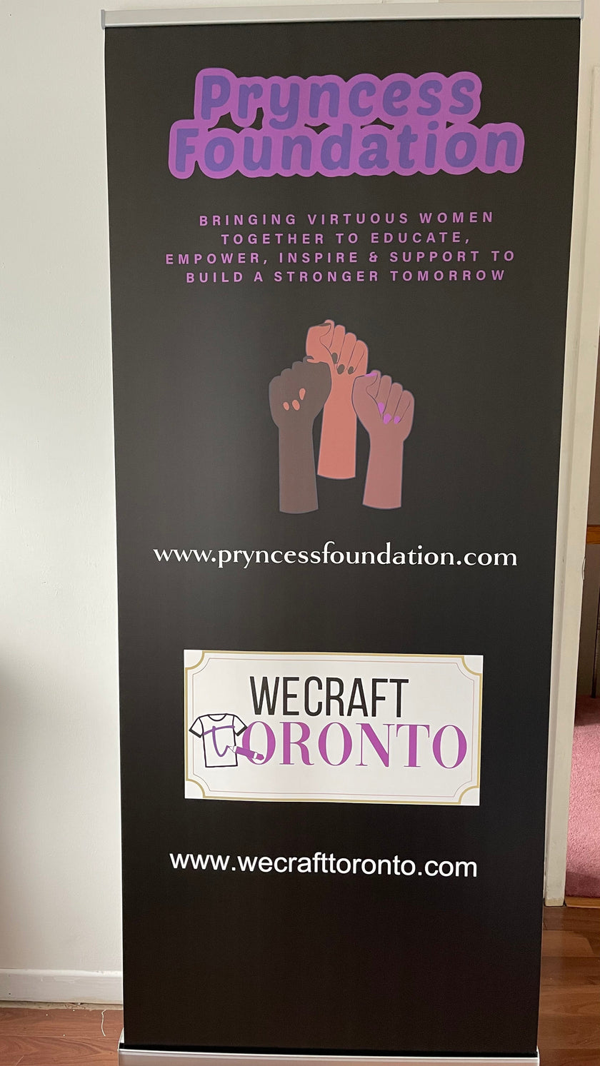 Custom Retractable Banner 34x81 - Trade Show Display Stand
