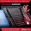 Ratcheting Wrench Set with Magnetic Wrench Organizer