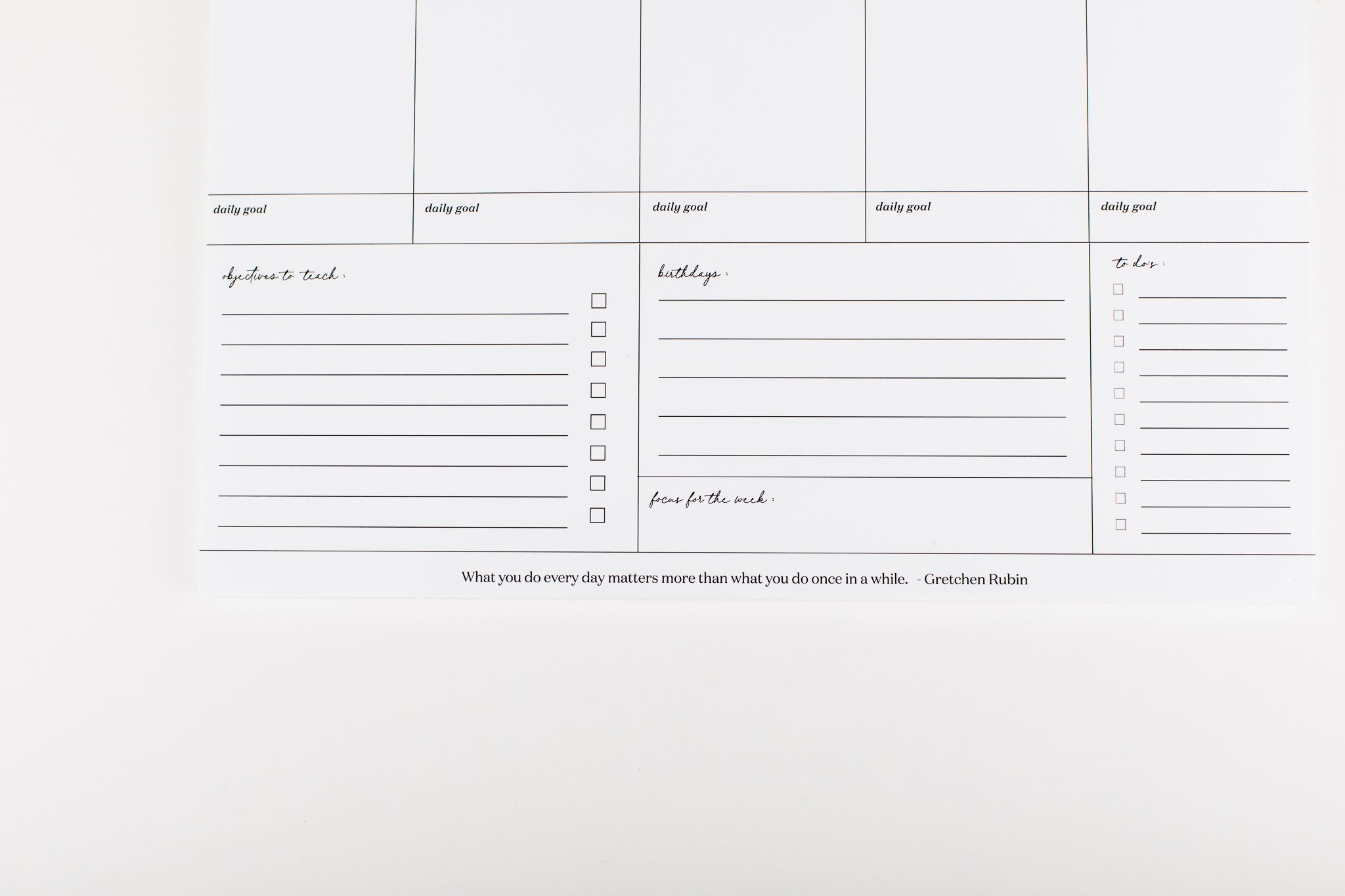 The Teacher Planner