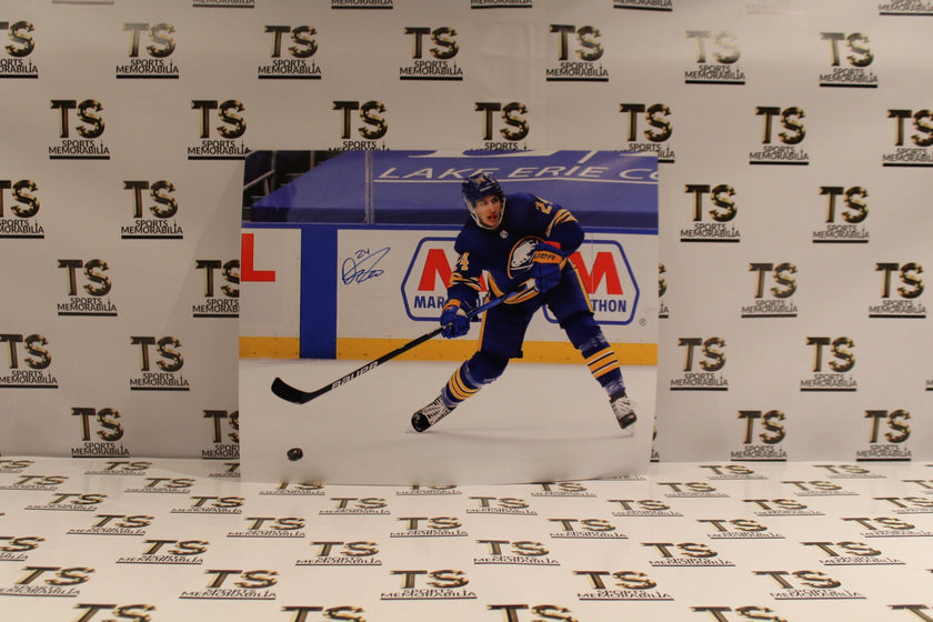 Dylan Cozens Autographed Buffalo Sabres Shooting 16x20 Photo