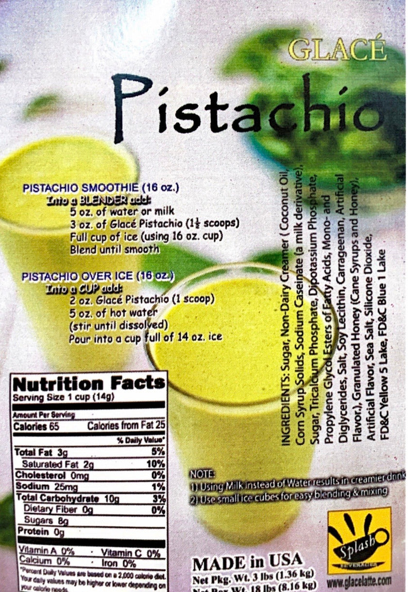 Pistachio 4 in 1 Bubble Tea / Latte and Frappe Mix - Ships Free Within Canada on Orders Above CAD $199