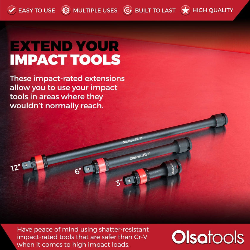 Extension de douille à impact verrouillable