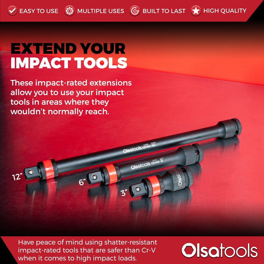 Extension de douille à impact verrouillable