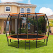 12FT ASTM Approved Recreational Trampoline with Ladder
