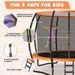 12FT ASTM Approved Recreational Trampoline with Ladder