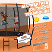 12FT ASTM Approved Recreational Trampoline with Ladder