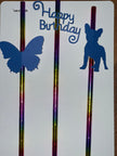Custom Straws - Set of 12 | Personalized Design