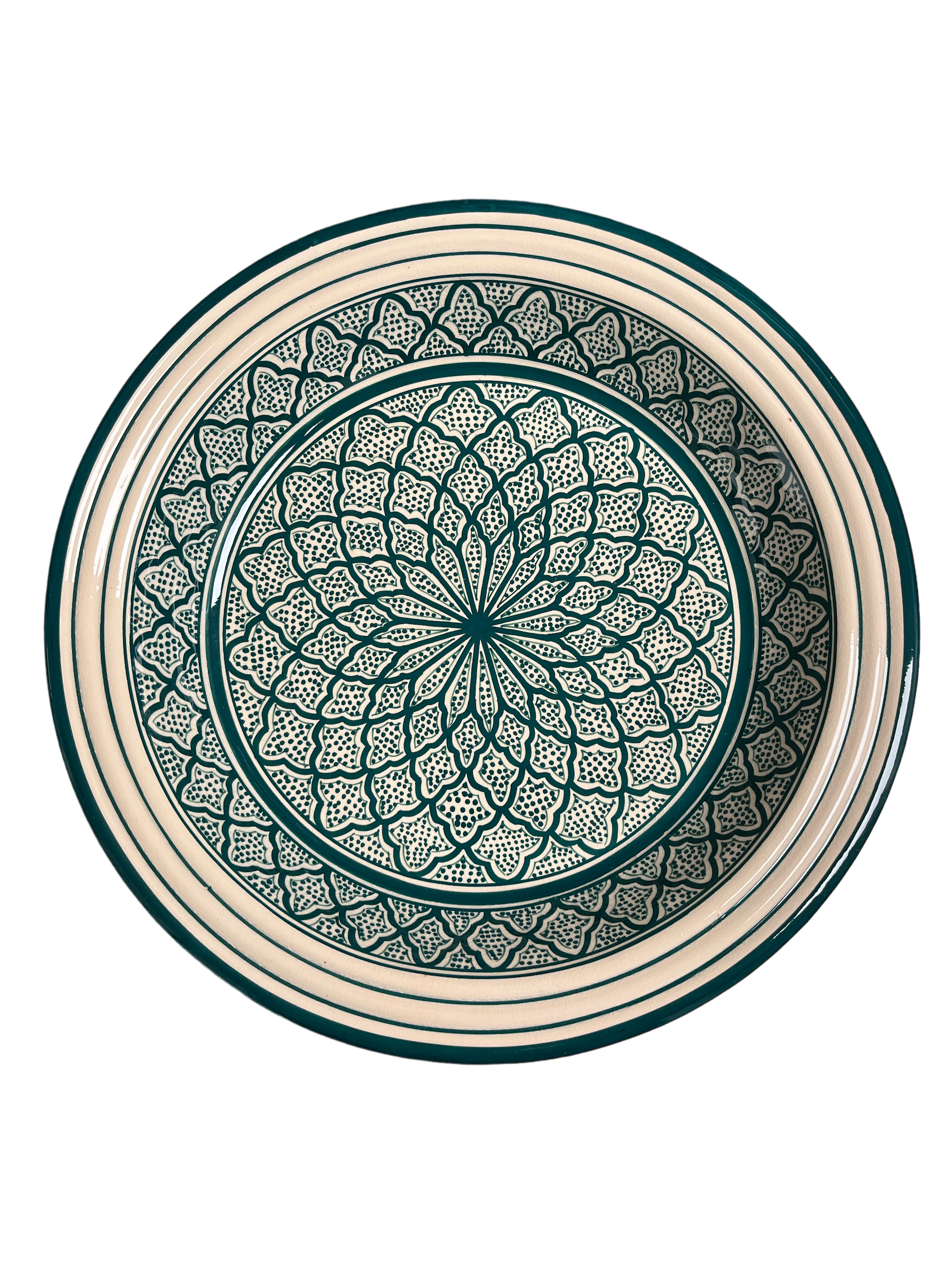 Safi Kasriya Clay Plate Guessaa  Decorated 40 cm
