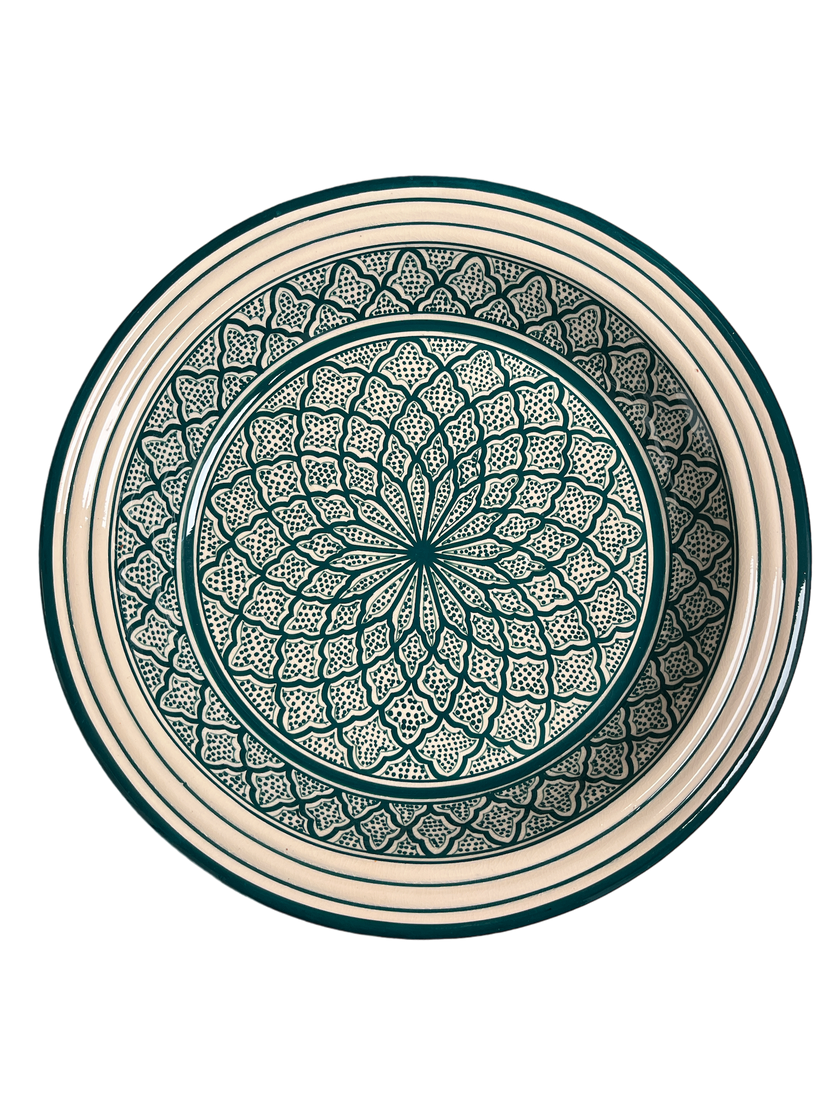 Safi Kasriya Clay Plate Guessaa  Decorated 40 cm