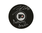 Zayde Wisdom Autographed Philadelphia Flyers Autograph Model Puck Inscribed 