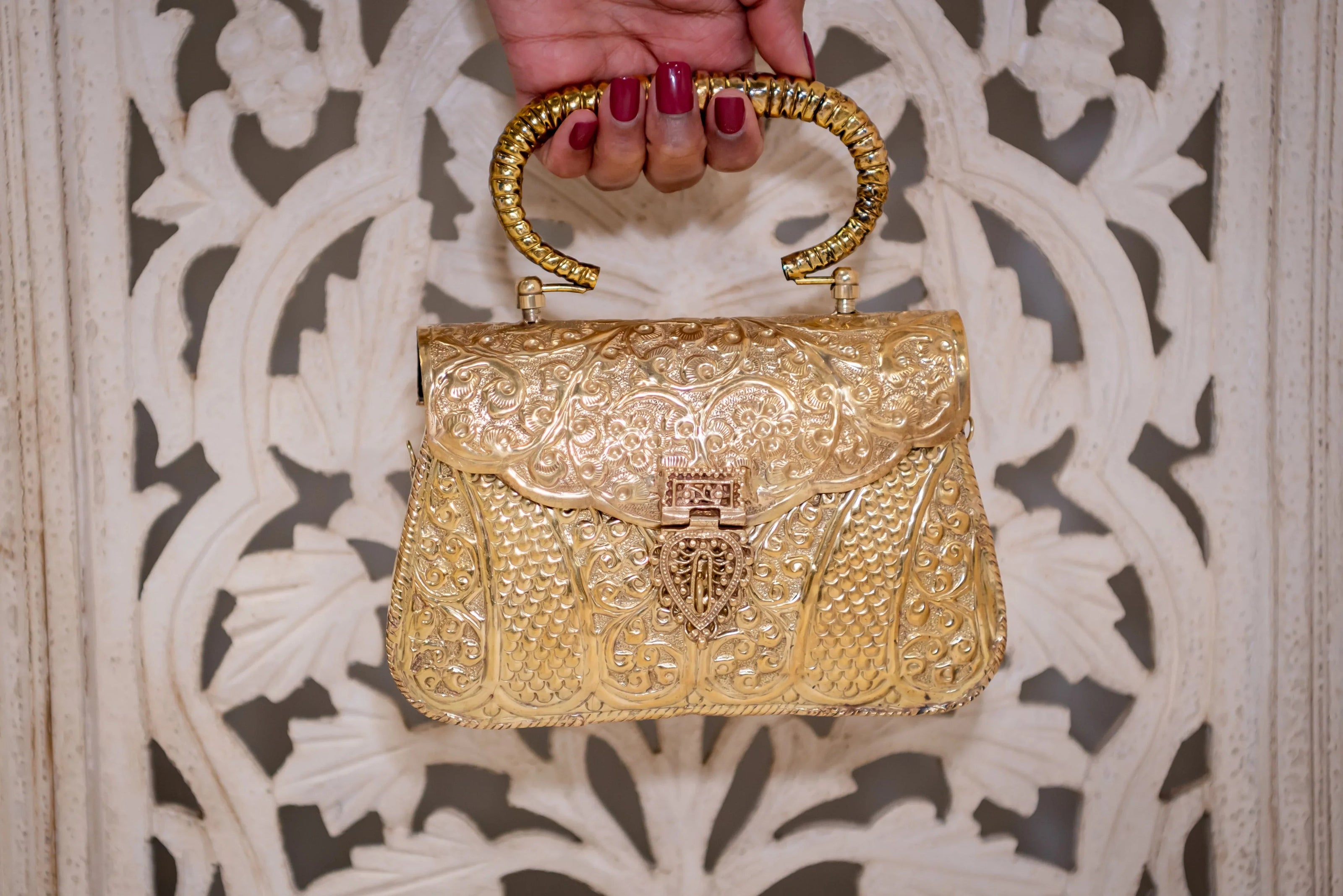 SAYA Golden Clutch