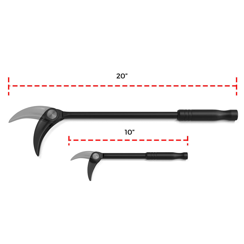 Jeu de leviers à indexer (2 pièces) | Leviers à indexer robustes de 25 cm et 50 cm de long