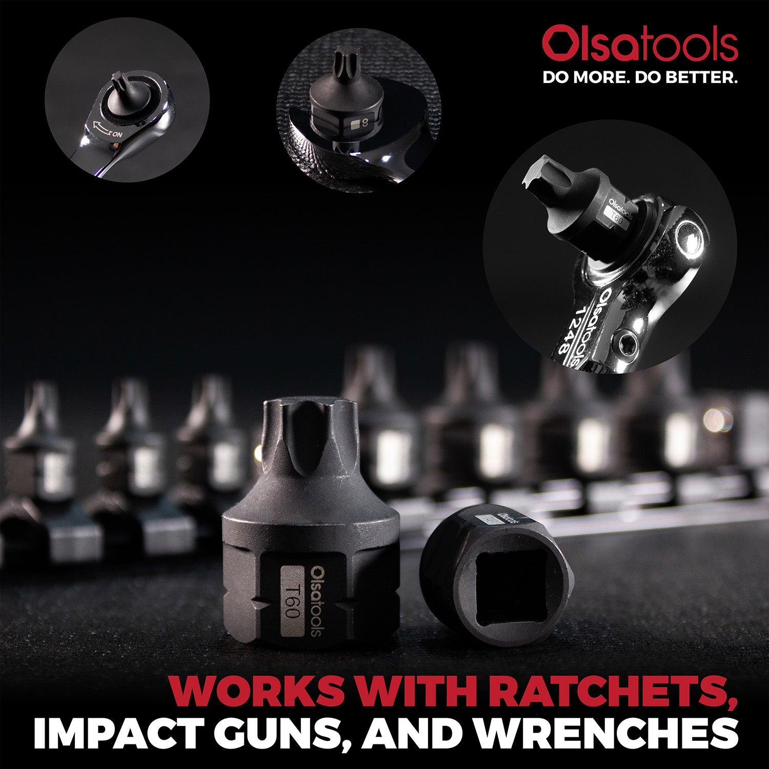 Jeu de bits d'impact Stubby - Torx ou Hex (vendus séparément)