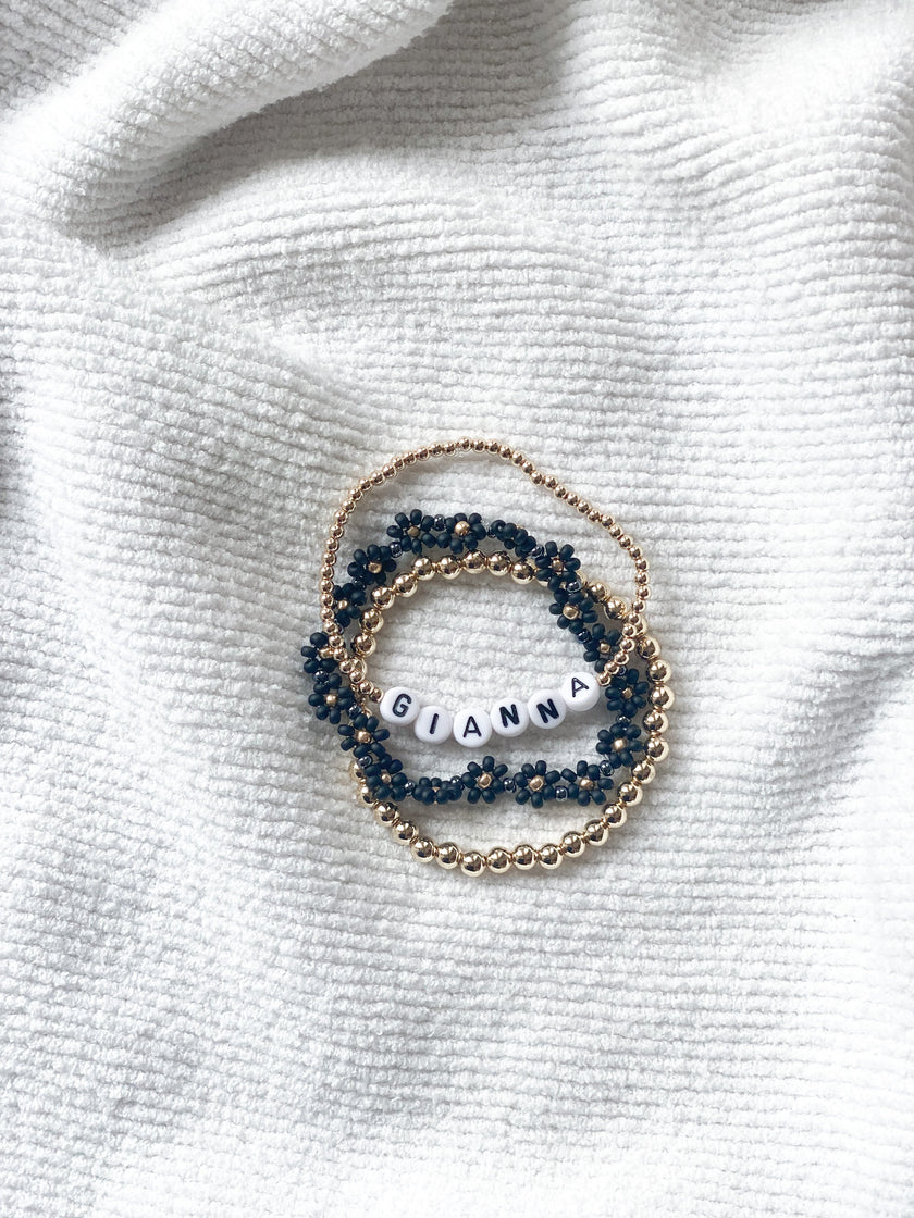 3mm 14K Gold Filled Custom Name Bracelet