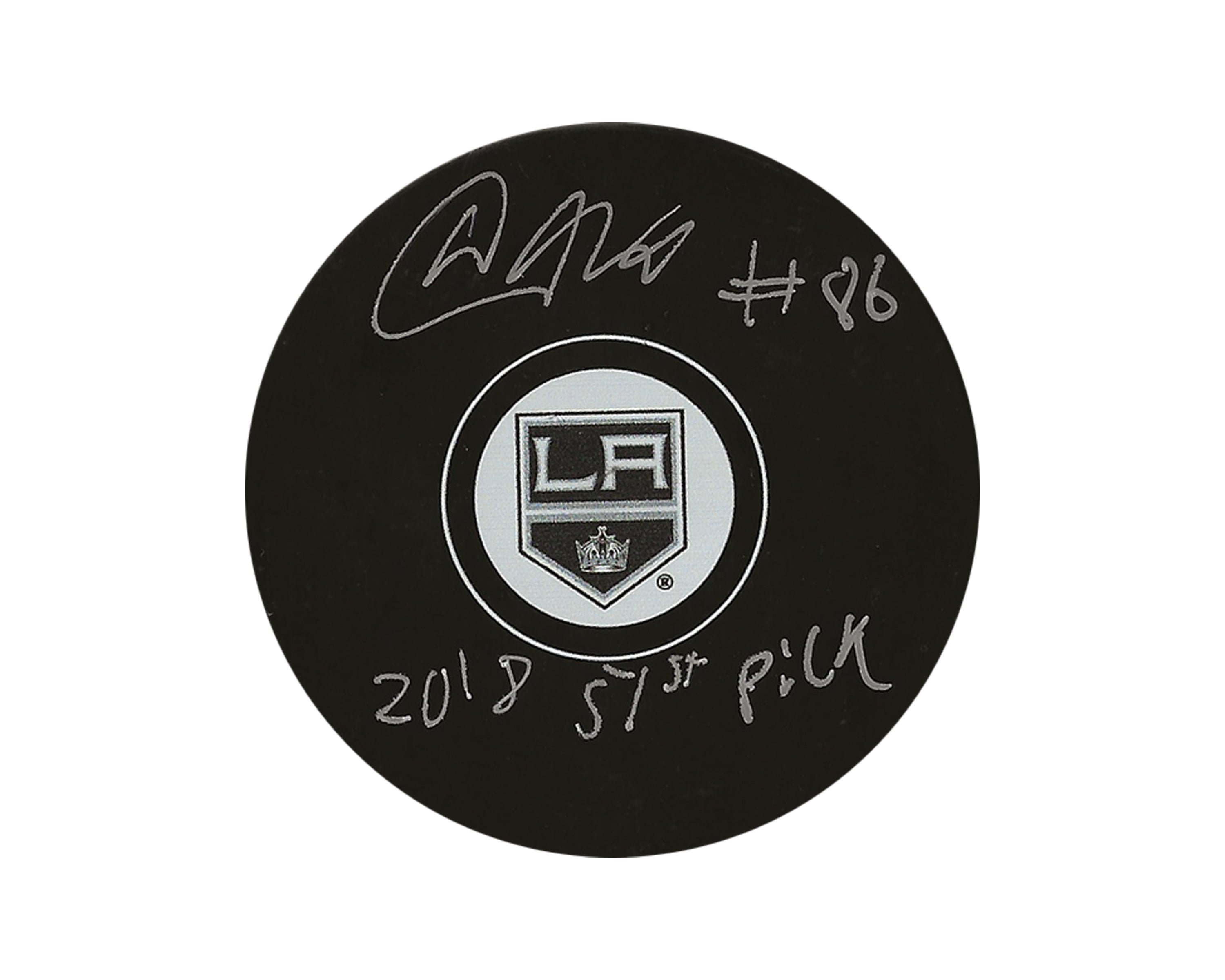 Akil Thomas Autographed Los Angeles Kings Autograph Model Puck Inscribed 