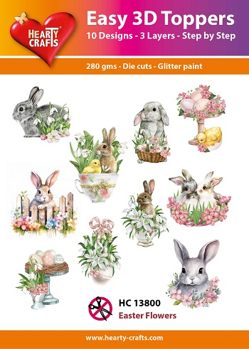Easy 3D Toppers - Easter Flowers