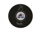 Jean-Luc Foudy Autographed Colorado Avalanche Autograph Model Puck Inscribed 