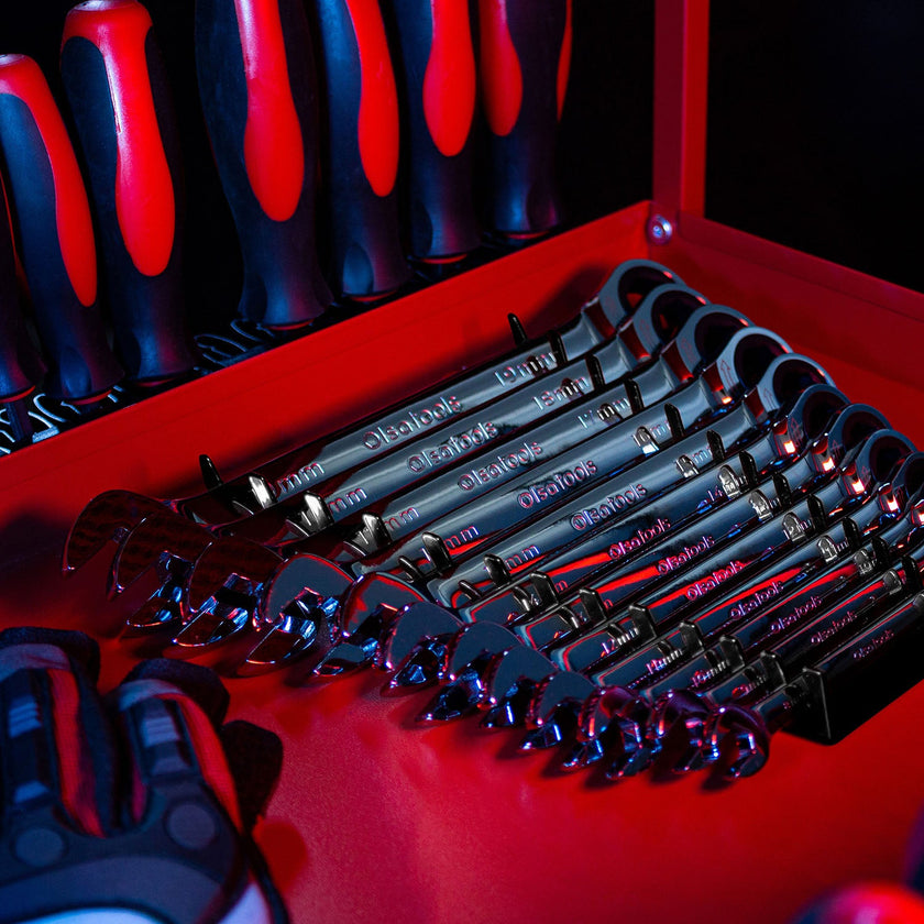 Magnetic Metal Wrench Organizer