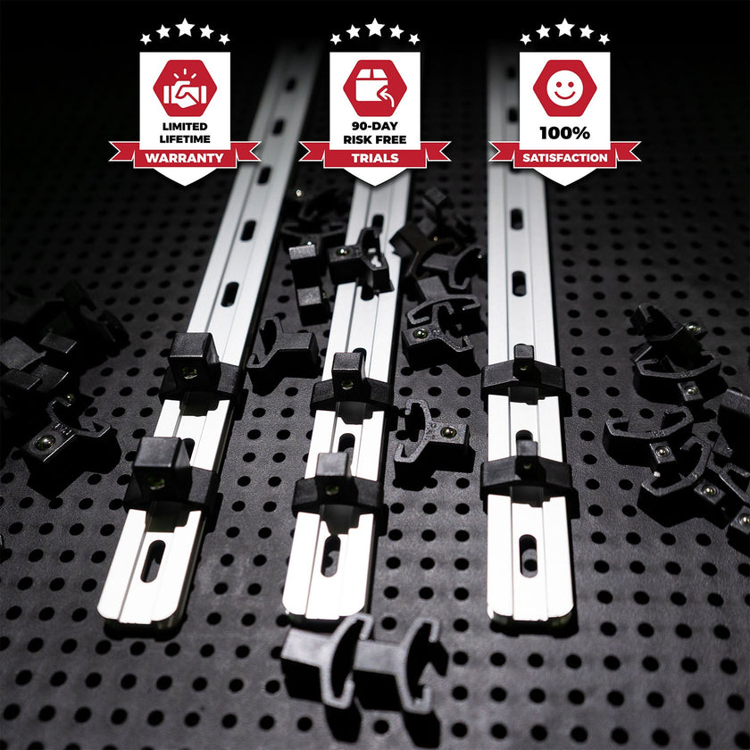 Barres de fixation en aluminium pour outils Toolgrid®