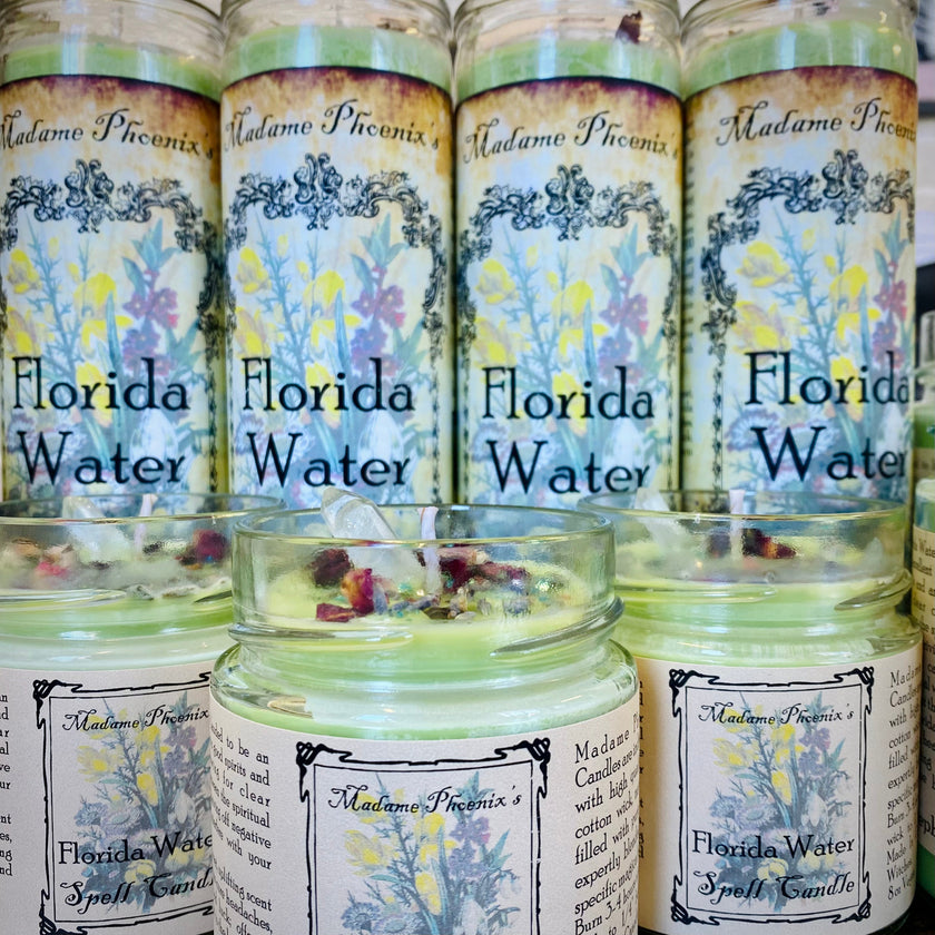 Florida Water Blessing Candle