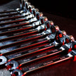 Ratcheting Wrench Set with Magnetic Wrench Organizer