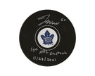 Joseph Woll Autographed Toronto Maple Leafs Autograph Model Puck Inscribed 