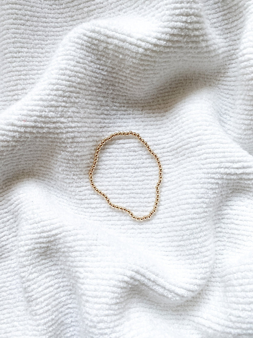 3MM 14K Yellow Gold Filled Layering Bracelet