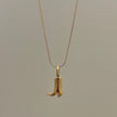 Lottie Boot Necklace- Gold
