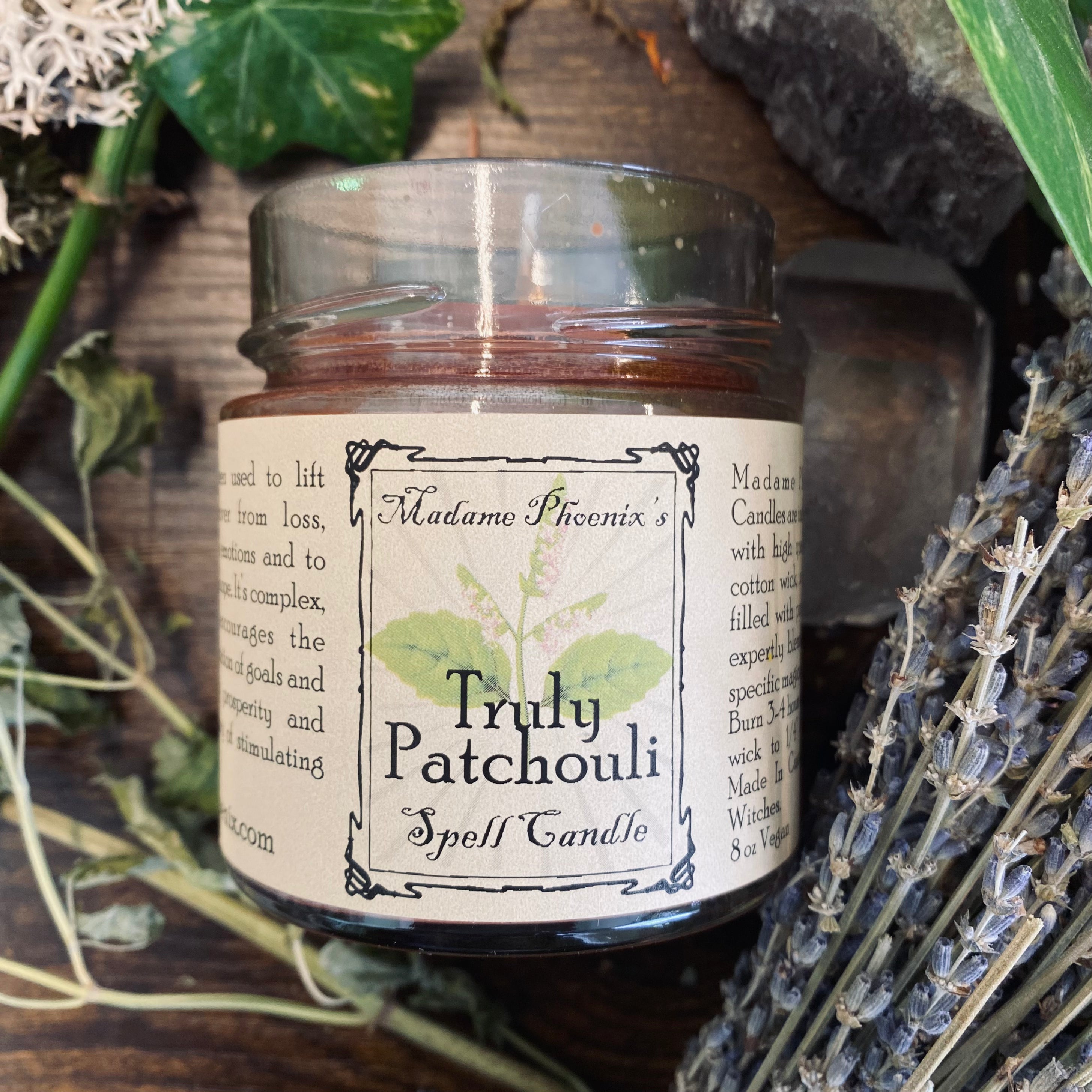 Patchouli Love & Prosperity All Natural Herbal Blessing Candle