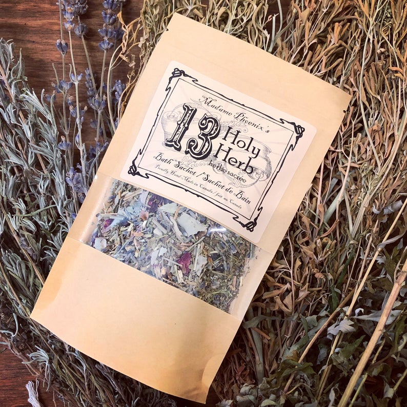 13 Holy Herb Spiritual Bath Sachet