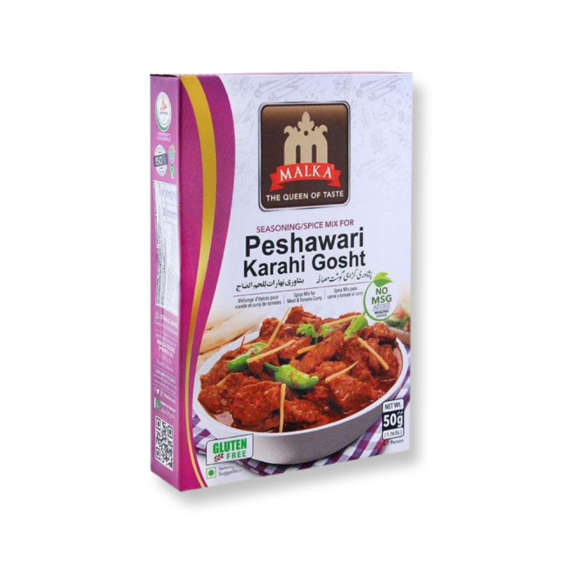 Malka Peshawari Karahi Gosht Seasoning Mix 50g