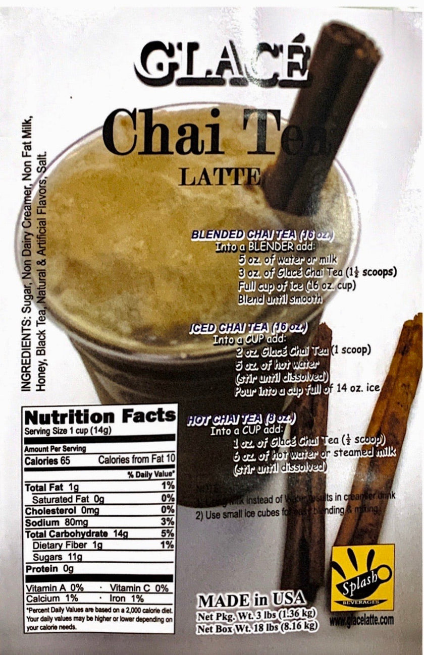 Chai Tea 4 in 1 Latte Bubble Tea / Latte and Frappe Mix - Ships Free Within Canada on Orders Above CAD $199