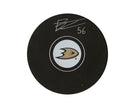 Brayden Tracey Autographed Anaheim Ducks Autograph Model Puck