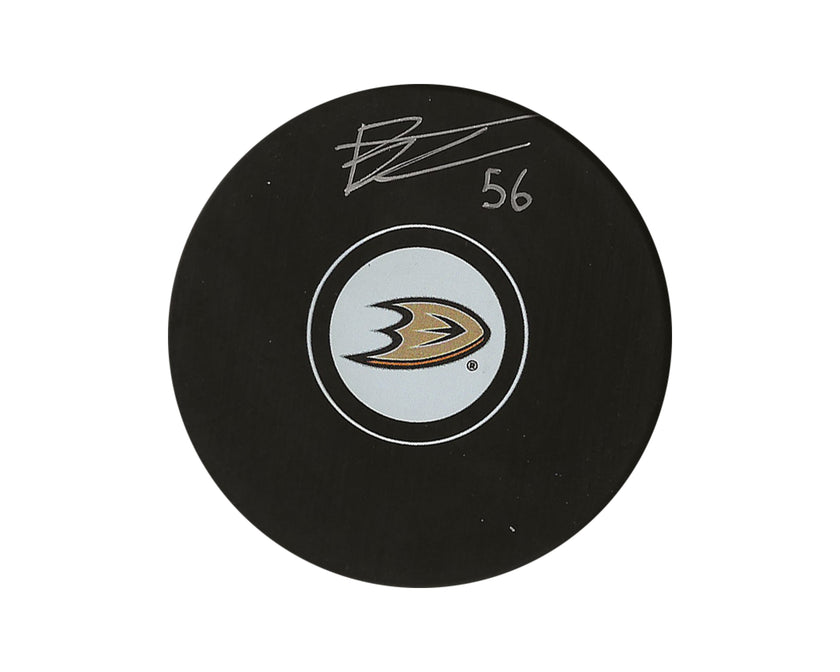 Brayden Tracey Autographed Anaheim Ducks Autograph Model Puck