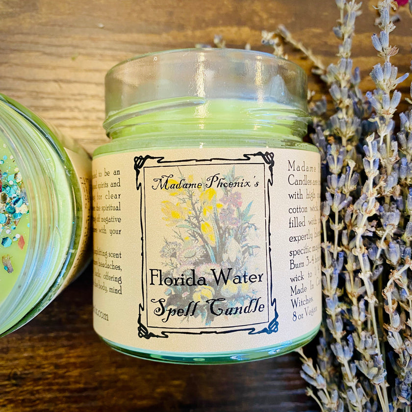 Florida Water Blessing Candle