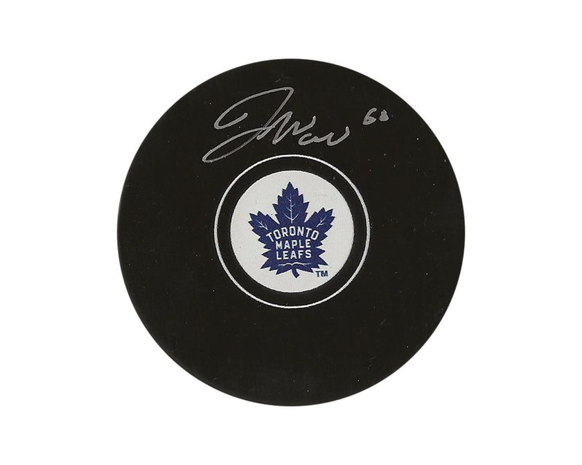 Joseph Woll Autographed Toronto Maple Leafs Autograph Model Puck