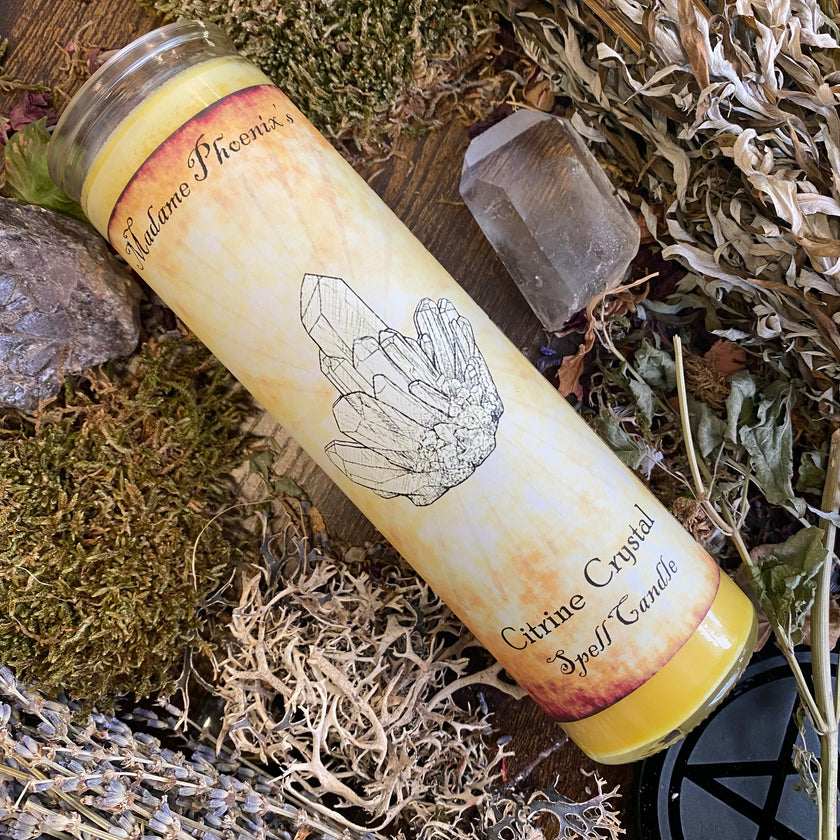Crystal Magic Citrine Spell Candle