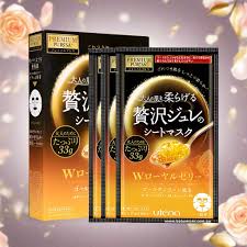 Utena Premium Puresa Golden Jelly Mask 3pcs - Royal Jelly (Yellow)